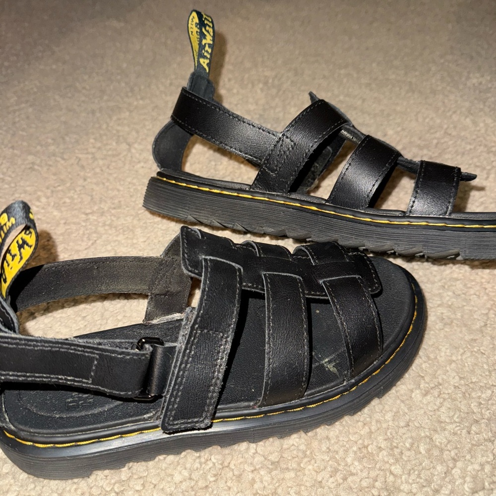 Dr. Martens Black Leather Sandals